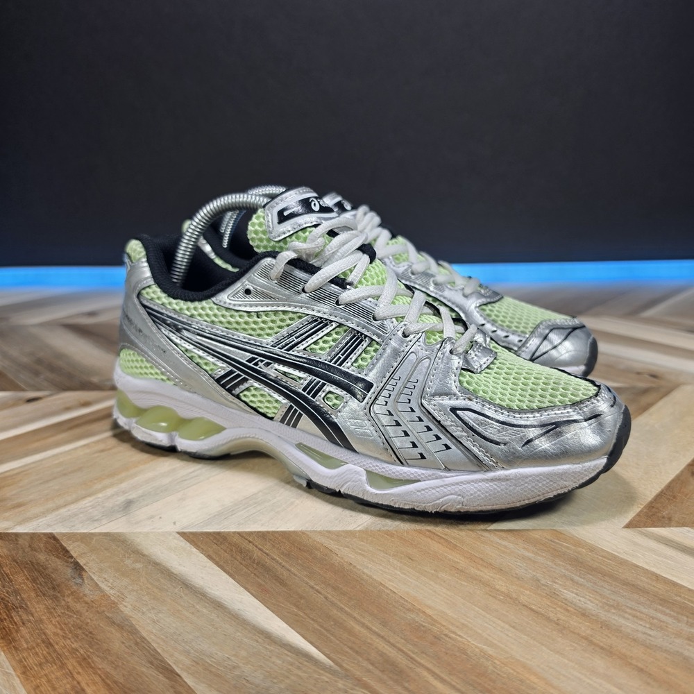ASICS Gel-Kayano 14 Men's 8 Silver Green Retro Running Shoes 1201A019 Mesh GEL